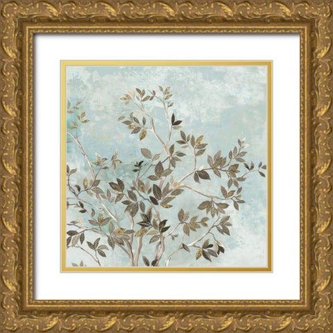 Branching Tree II  Gold Ornate Wood Framed Art Print with Double Matting by Pearce, Allison