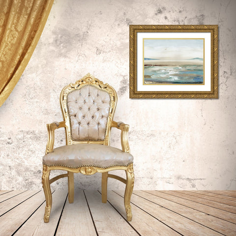 Water Bliss Gold Ornate Wood Framed Art Print with Double Matting by Pearce, Allison