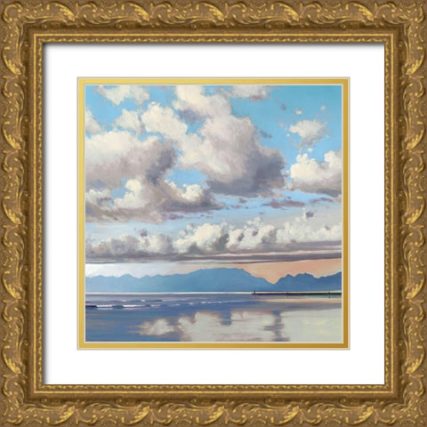 The Clearing I Gold Ornate Wood Framed Art Print with Double Matting by Molenaar