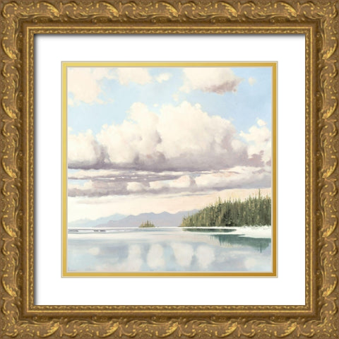 The Clearing II Gold Ornate Wood Framed Art Print with Double Matting by Molenaar, Pieter