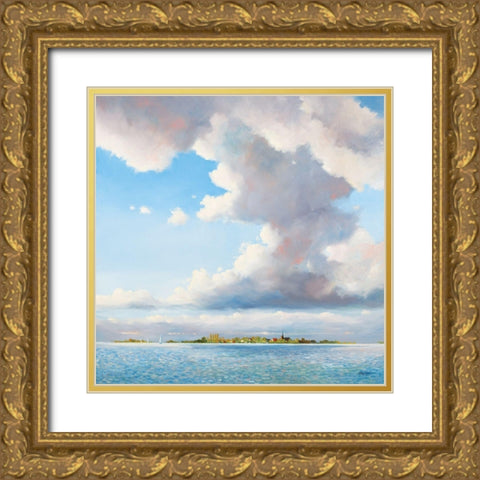 Big Sky Gold Ornate Wood Framed Art Print with Double Matting by Molenaar, Pieter