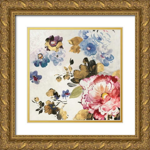 French Flower II Gold Ornate Wood Framed Art Print with Double Matting by PI Studio