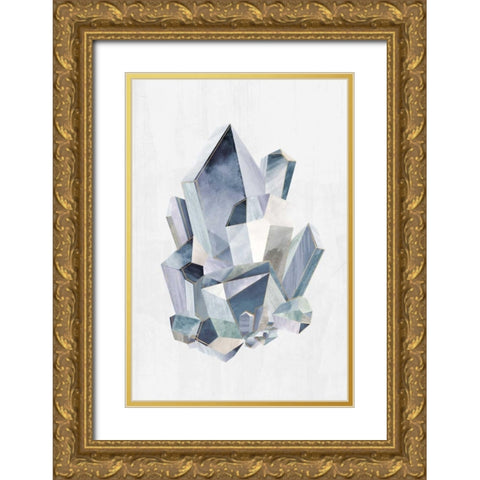 Crystal Pyramid Gold Ornate Wood Framed Art Print with Double Matting by PI Studio