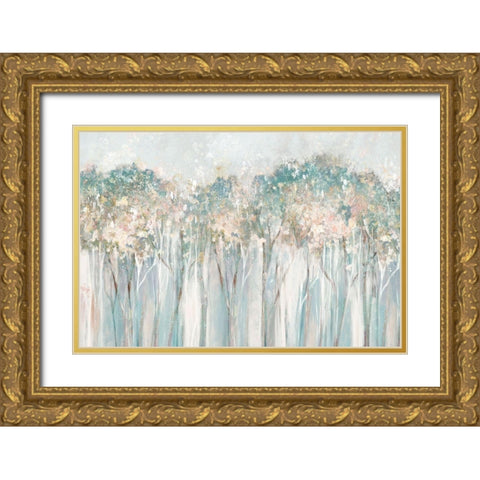 Dewy I  Gold Ornate Wood Framed Art Print with Double Matting by Collabera, Pamela