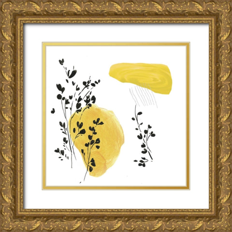 Citrus Paradise I  Gold Ornate Wood Framed Art Print with Double Matting by PI Studio
