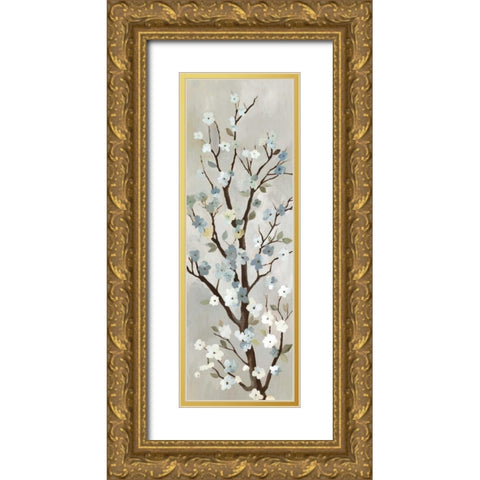 Blossom I Gold Ornate Wood Framed Art Print with Double Matting by PI Studio