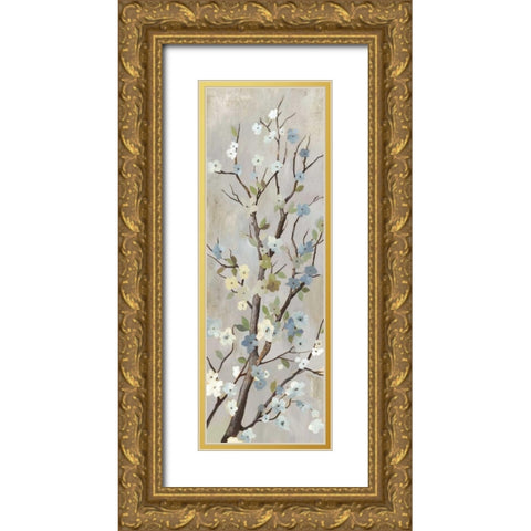 Blossom II Gold Ornate Wood Framed Art Print with Double Matting by PI Studio