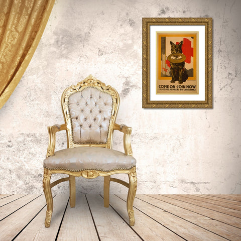 Join Now Gold Ornate Wood Framed Art Print with Double Matting by PI Collection