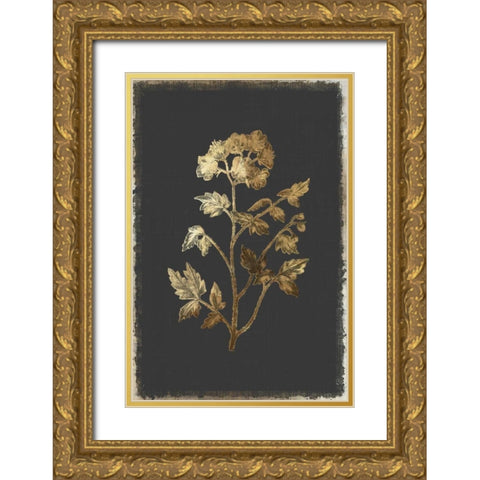 Cut Leaved Phacelia Gold Ornate Wood Framed Art Print with Double Matting by PI Collection