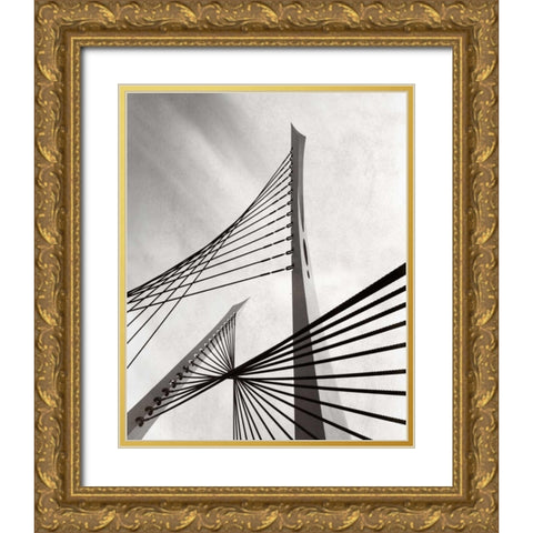 Conv Gold Ornate Wood Framed Art Print with Double Matting by Cotter, Rick