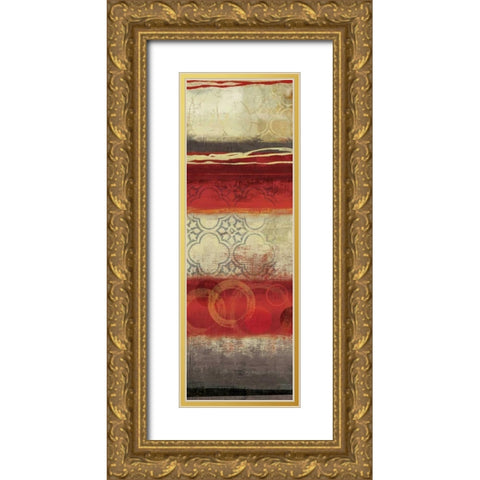Bells and Whistles II - Mini Gold Ornate Wood Framed Art Print with Double Matting by Reeves, Tom