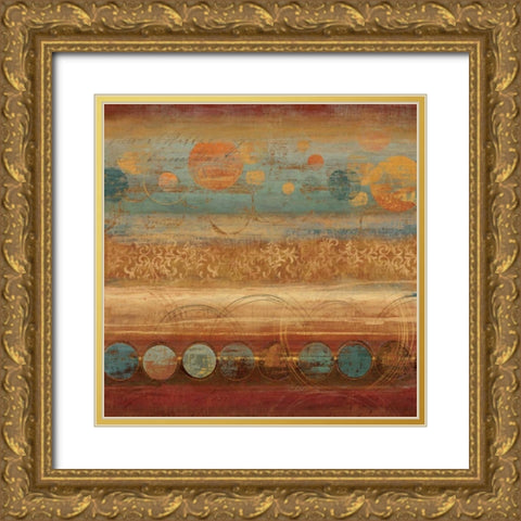 Pattern Play I Gold Ornate Wood Framed Art Print with Double Matting by Reeves, Tom