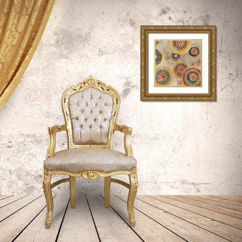 Living Colours I Gold Ornate Wood Framed Art Print with Double Matting by Reeves, Tom