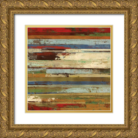 Worn Gold Ornate Wood Framed Art Print with Double Matting by Reeves, Tom