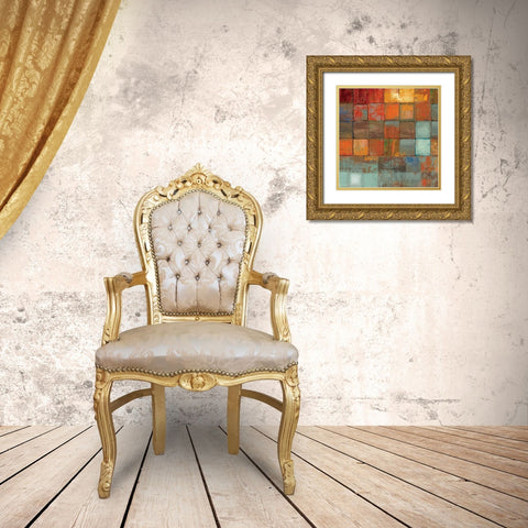 Ecetera II Gold Ornate Wood Framed Art Print with Double Matting by Reeves, Tom