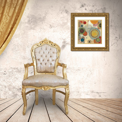 Motions II Gold Ornate Wood Framed Art Print with Double Matting by Reeves, Tom