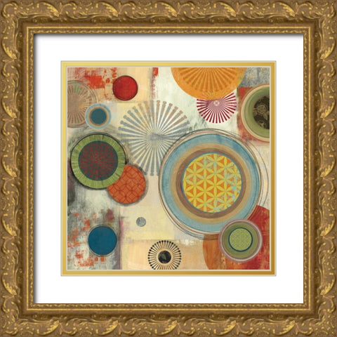Motions II Gold Ornate Wood Framed Art Print with Double Matting by Reeves, Tom