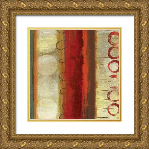 Oasis Circles II Gold Ornate Wood Framed Art Print with Double Matting by Reeves, Tom