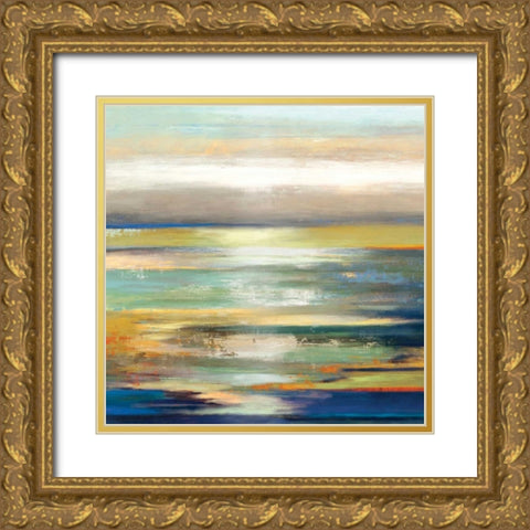 Evening Tide Gold Ornate Wood Framed Art Print with Double Matting by Reeves, Tom