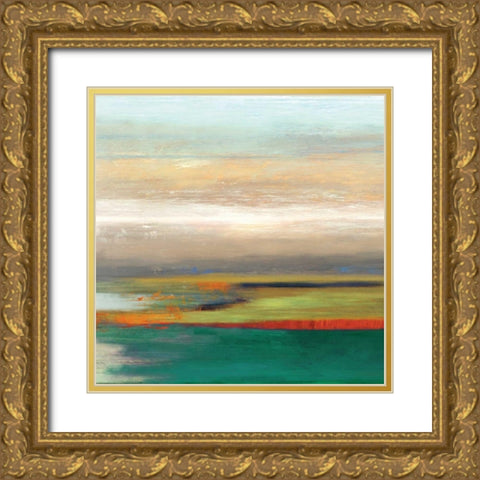 Tribute I Gold Ornate Wood Framed Art Print with Double Matting by Reeves, Tom