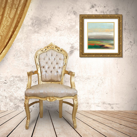 Tribute II Gold Ornate Wood Framed Art Print with Double Matting by Reeves, Tom