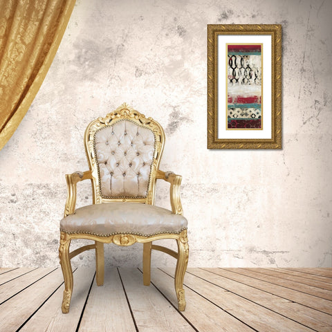 Nouveau I Gold Ornate Wood Framed Art Print with Double Matting by Reeves, Tom