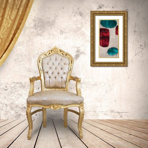 Cherry Shades II Gold Ornate Wood Framed Art Print with Double Matting by Reeves, Tom