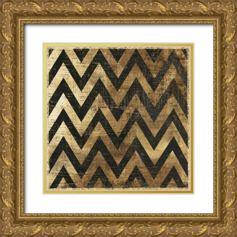 Art Deco II Gold Ornate Wood Framed Art Print with Double Matting by Reeves, Tom