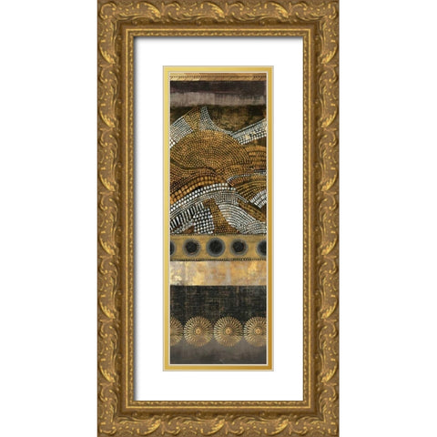 Art Nouveau I Gold Ornate Wood Framed Art Print with Double Matting by Reeves, Tom