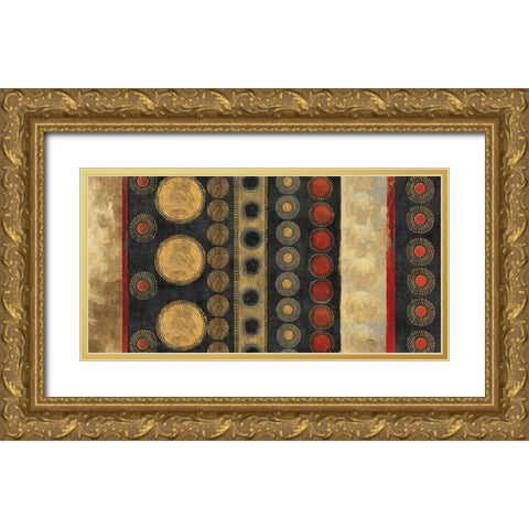 Gold Klimt Gold Ornate Wood Framed Art Print with Double Matting by Reeves, Tom
