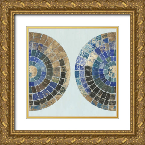 Medallion Gold Ornate Wood Framed Art Print with Double Matting by Reeves, Tom