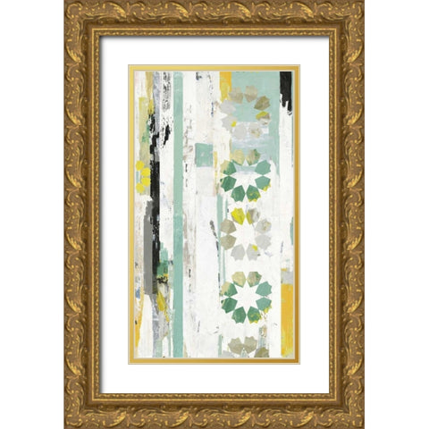 Star I Gold Ornate Wood Framed Art Print with Double Matting by Reeves, Tom