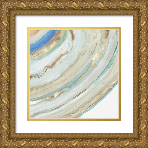 Marbled Ring I Gold Ornate Wood Framed Art Print with Double Matting by Reeves, Tom