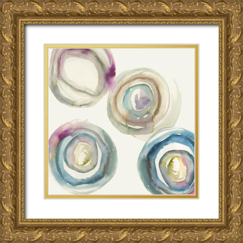 Power Ring I Gold Ornate Wood Framed Art Print with Double Matting by Reeves, Tom