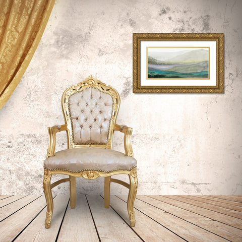 Valley II Gold Ornate Wood Framed Art Print with Double Matting by Reeves, Tom