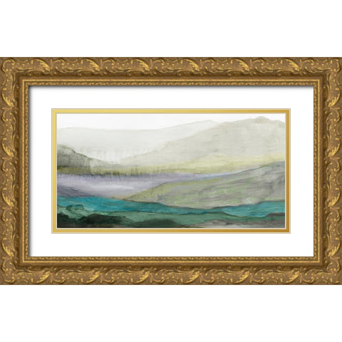 Valley II Gold Ornate Wood Framed Art Print with Double Matting by Reeves, Tom