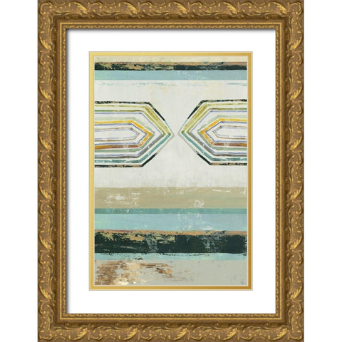 Solitude II Gold Ornate Wood Framed Art Print with Double Matting by Reeves, Tom