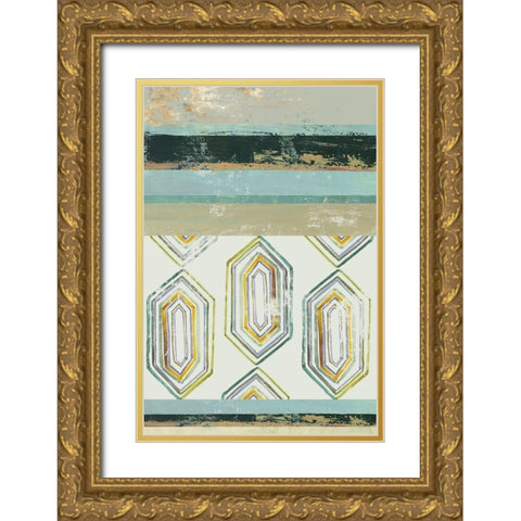 Solitude III Gold Ornate Wood Framed Art Print with Double Matting by Reeves, Tom
