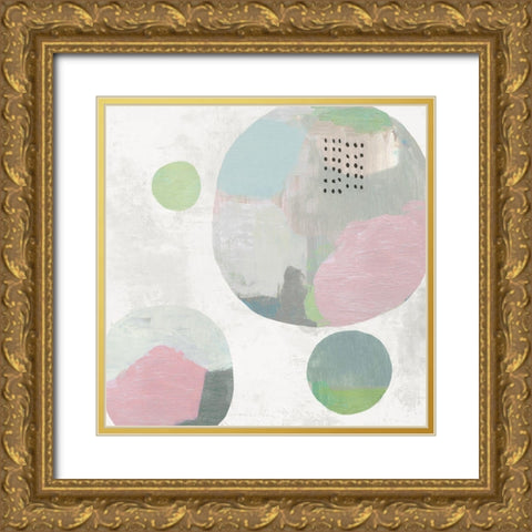 Wool Circles II Gold Ornate Wood Framed Art Print with Double Matting by Reeves, Tom