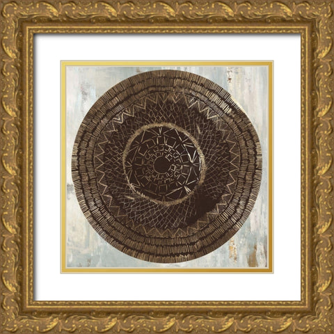 Zulu Gold II  Gold Ornate Wood Framed Art Print with Double Matting by Reeves, Tom