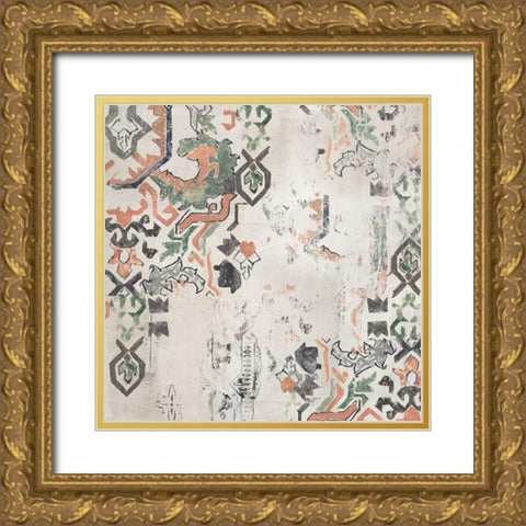 Oriental Rug I  Gold Ornate Wood Framed Art Print with Double Matting by Reeves, Tom