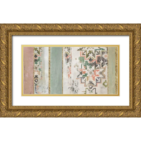 Golden Rug I  Gold Ornate Wood Framed Art Print with Double Matting by Reeves, Tom