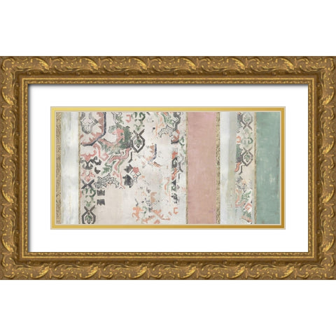 Golden Rug II  Gold Ornate Wood Framed Art Print with Double Matting by Reeves, Tom