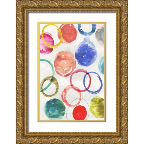 Ringlets II   Gold Ornate Wood Framed Art Print with Double Matting by Reeves, Tom