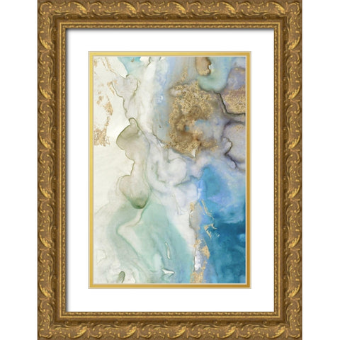 Emerald Pool I  Gold Ornate Wood Framed Art Print with Double Matting by Reeves, Tom