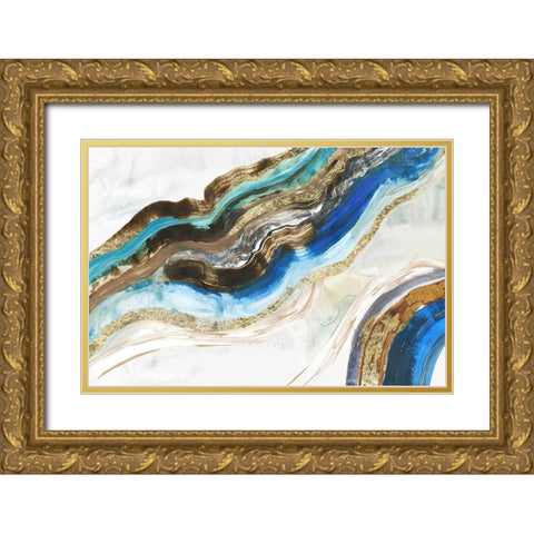 Crystalised III  Gold Ornate Wood Framed Art Print with Double Matting by Reeves, Tom