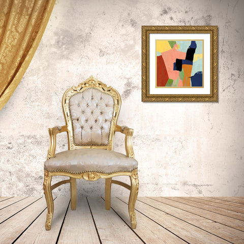 Buoyant II Gold Ornate Wood Framed Art Print with Double Matting by Reeves, Tom