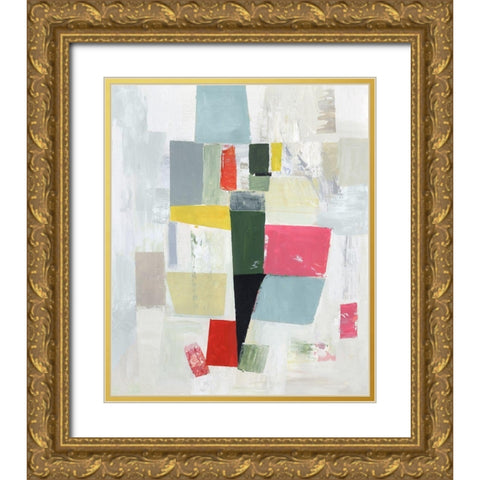 Fixed Ideas I  Gold Ornate Wood Framed Art Print with Double Matting by Reeves, Tom