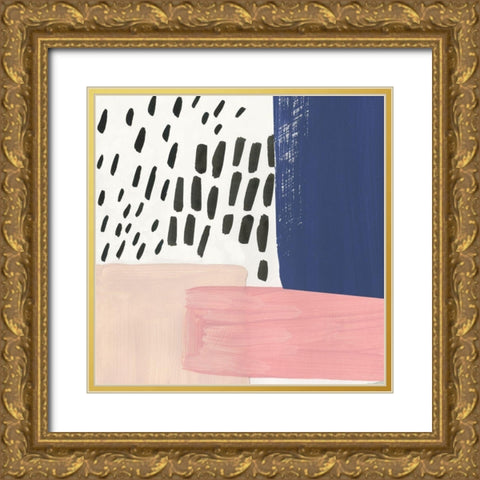 Agitation Gold Ornate Wood Framed Art Print with Double Matting by Reeves, Tom