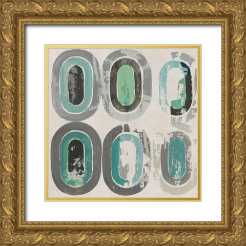 Concentric Emotion I Gold Ornate Wood Framed Art Print with Double Matting by Reeves, Tom